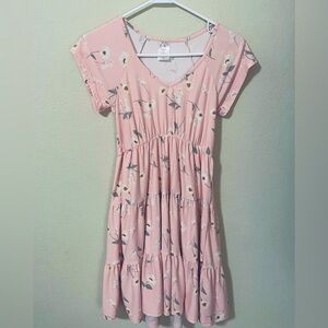 Pink babydoll dress.